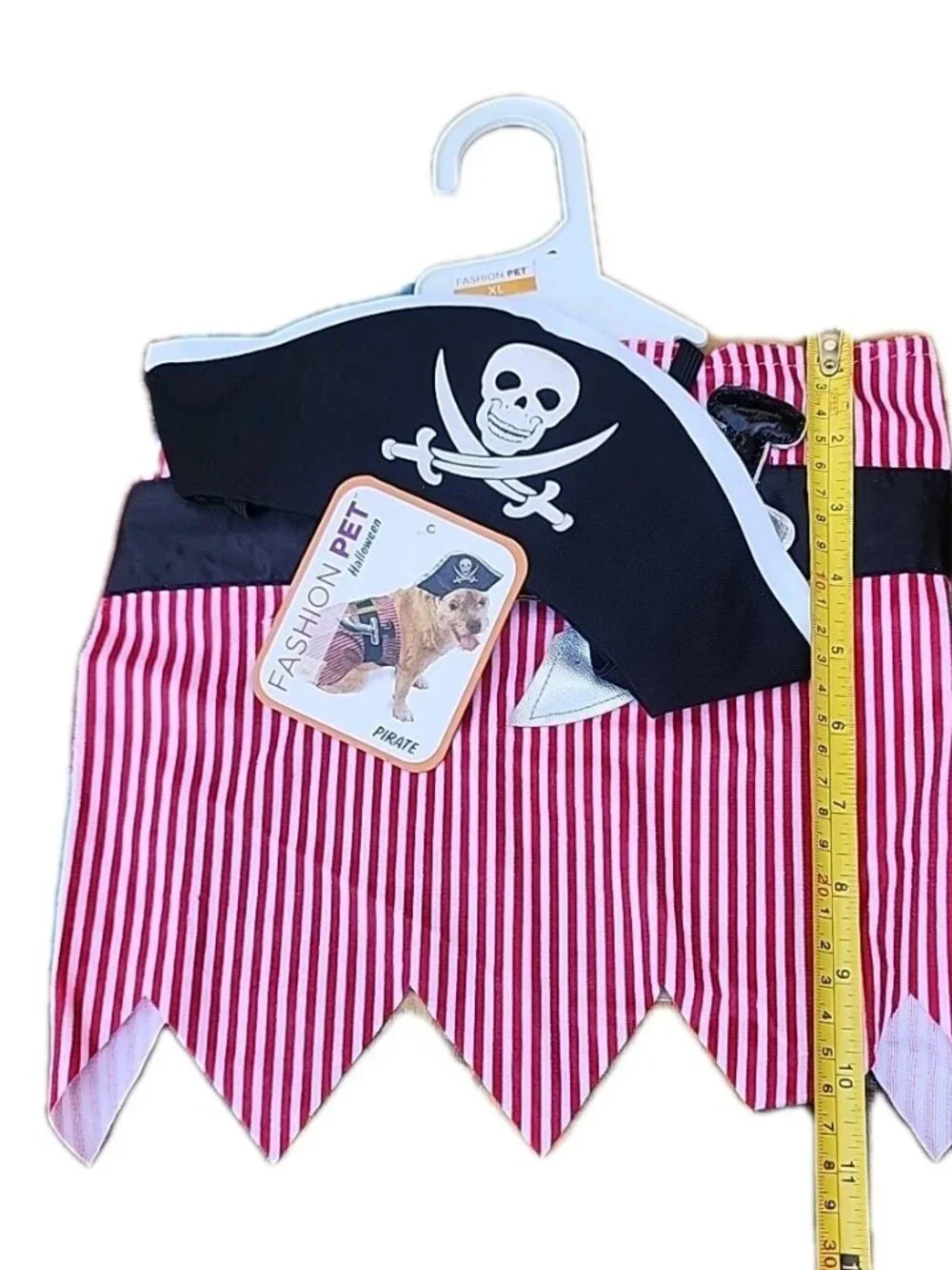 Fashion Pet Halloween Pirate Hat & Belly Band W/Sword Dog Pet Sz XL Costume